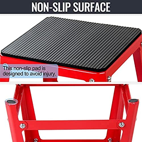 Plyometric Platform Box, Plyometric Box Jump Set For Home Gym Training, Conditioning, Strength Training - color: 18'' Red