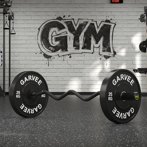 Olympic EZ Curl Barbell Bar 47" – Professional Curl Bar for Biceps, Triceps, Squat & Hip Thrusts, 700lb Weight Capacity, Fit 2-Inch Plates – Home Gym Strength Training Bar - color: Black