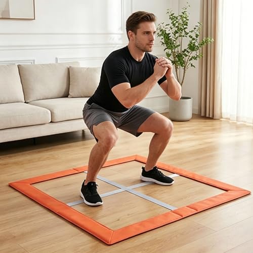 Square Training Equipment Folding Flexibility Agility Ladder Trainer Equipment Speed Training Fitness Ladder for Outdoor Indoor Home