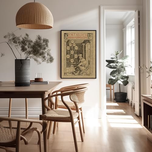 Poster Master Vintage Portae Lucis Poster - Retro Gates of Light Print - Jewish Art - Gift for Men & Women - Wall Decor for Living Room, Bedroom, Dorm or Office - 8x10 UNFRAMED Wall Art - color: Style-16, size: 8"L x 10"W