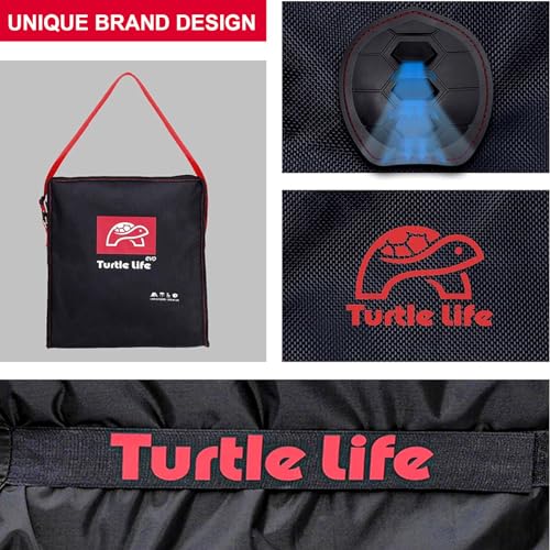 Turtle Life BBQ Grill Cover, 32 Inch Heavy Duty Waterproof 2 Burner Barbecue Gas Grill Covers for Weber Spirit Char-Broil Performance, Black - color: Black, size: EVO-32in