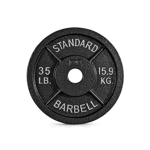 CAP Barbell 2-Inch Olympic Weight Plate | Multiple Options - size: 35 lb - Single, style: Classic - Black