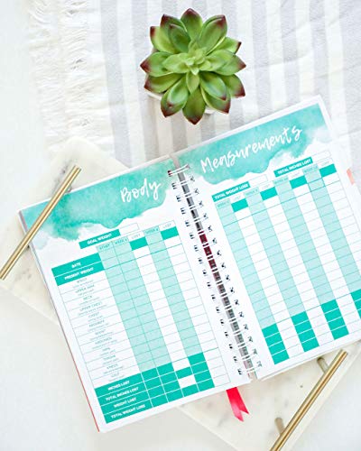 CBJ Well Journal, A 12-Week Food and Exercise Journal for Women by Coaching by Jennifer - Health Tracker and Goal Planner to Log Weight, Diet, Exercise, Body Measurement, Mindfulness, and Wellness