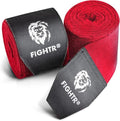 FIGHTR® Boxing Handwraps 160 inches semi-Elastic Hand Wraps with Thumb Loop for Boxing, MMA, Muay Thai & Martial Arts - color: Red, size: pair of 160"