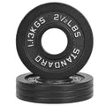 Fitvids 2-Inch Olympic Cast Iron Weight Plate for Strength Training & Weightlifting, Multiple Sizes