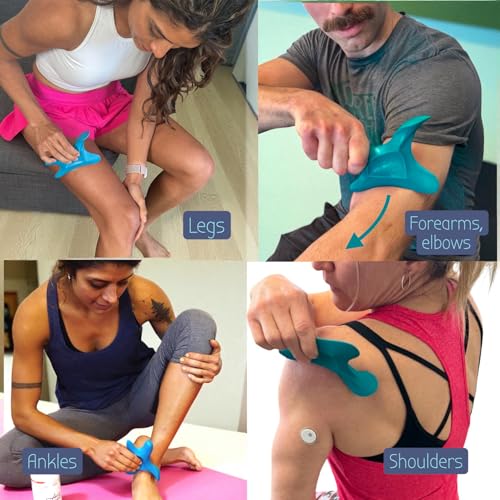 The Wave Tool, The Ultimate Soft Tissue Release All-in-One Ergonomic Scraper and Massage Bodywork Tool for Trigger Points, Muscle Pain, Scars, and Athletic Recovery, Made in USA (Deep sea Teal) - color: Deep Sea Teal