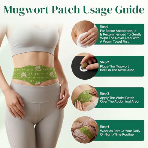 Herbal Patch Pad Balance, Natural Herbal Navel Patches, Relieve Bloating, Cramp Relief Belly Patch for Women, Improve Abdominal Comfort, Non-Irritating Plant Based Body Care (2 Boxes)