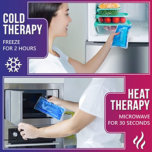 Ice Packs for Injuries Reusable (2 Pack) – Flexible Gel Ice Pack for Knee, Shoulder, Back – Soft Hot & Cold Therapy – Kinetic Labs - size: Regular (Pack of 2)