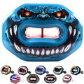 Oral Mart Flag Football Mouth Guard with 3D LipFit Design for Kids - Youth Football Mouthguard (No Boil) Cool Instant Fit Lip Guard Mouthpiece for Braces (Detachable Helmet Strap Included) - color: Audacious Invader