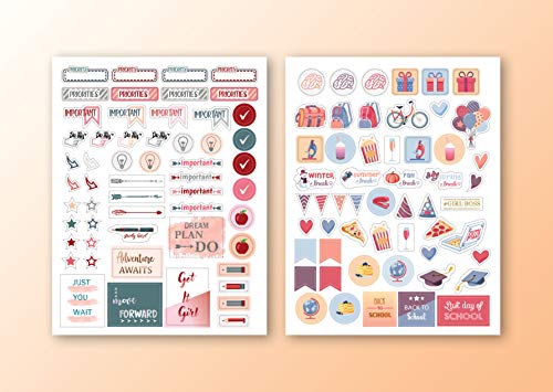 Lamare Planner Stickers for Students and College Stickers for Journaling - style: Student Stickers