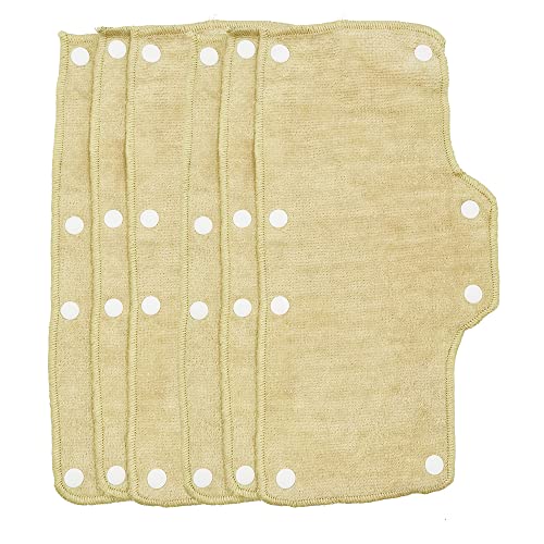Beige Sweatband for Hard Hat Washable Velvet Terry Cotton Hard Hat Liner NAEE snap on (6pcs) - color: Beige