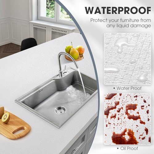 Drawer and Shelf Liner, Non-Slip Kitchen Cabinet Liners Non-Adhesive Thick Strong Grip Waterproof Washable Mats Protect Dresser Shelves Cupboard Bathroom Cabinets, White, 12 in X 10 FT - color: White, size: 11.8"W x 118"L