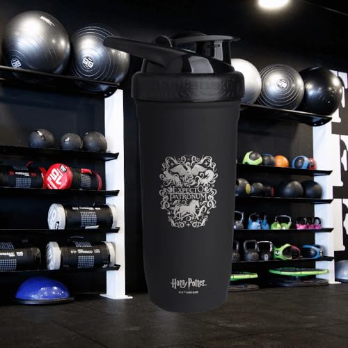 Smartshake Reforce Stainless Steel Harry Potter Expecto Patronum Style Shaker Bottle (900 ML /30oz) | Lightweight Resistance Sports Shaker Bottle with a Soft Lid | Leakproof, BPA Free & DEHP Free - color: Expecto Patronum