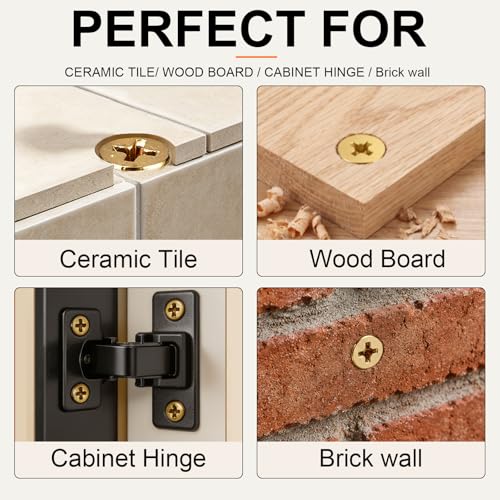 50Pcs 6×14mm Short Expansion Screw Set, Thread Repair Screws for Cabinet Door Hinge Repair & Stripped Thread Restoration, Expansion Anchors, Door Hinge Repair Kit