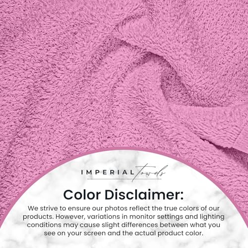 Hand Towels (Pack of 24) Pink Economy Towels Salon Towels - 100% Cotton Spa Towel– 16 x 27 Inches Highly Absorbable, Facial, Gym, Hair Face Towels Bulk - color: Pink, size: HAND TOWEL PACK OF 24 16X26