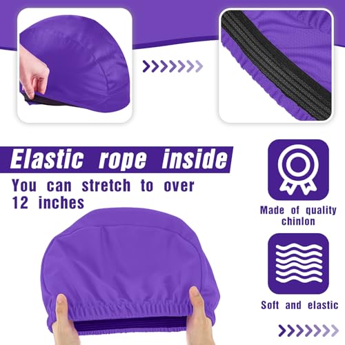 Ramede Football Helmet Covers for Practice Scrimmage Cap Helmet Cover Scrimmage Cap for Youth Adult Football Hockey Training Accessories 10.4 Inch in Diameter - color: Purple, size: Regular Style