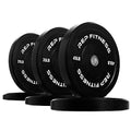 REP Fitness Rubber Bumper Plates, 5Lb to 370 lb Set Pairs, Olympic Standard Weights, Shock Absorbing Low Bounce Design, For Home Gyms, Fitness Centers, Strength Workouts, Barbell Use - style: 210 LB Set