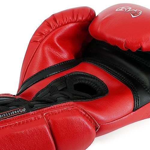 RIVAL Boxing RS1 2.0 Ultra Pro Sparring Gloves, Lace-up Closure - Super-Resistant Microfiber, Soft Inner Lining, and High-Density Padding - color: Red, size: 18 oz.
