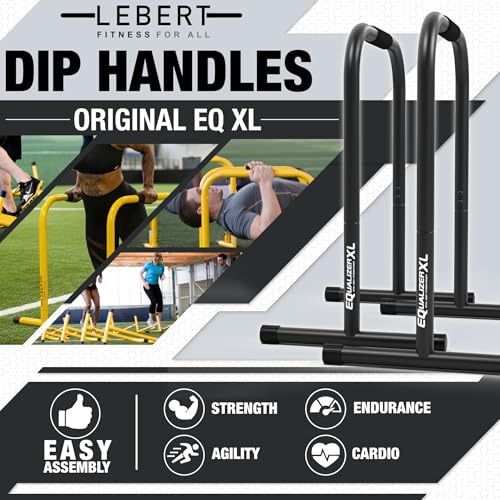 Lebert EQualizer Total Body Strengthener Dip Station Standard & XL - color: Black XL