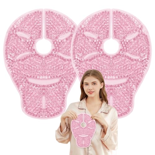 Breast Therapy Ice Packs Large Hot Cold Breast Pads, Nipple Cooling Gel Pads for Clogged Milk Duct Relief, Engorgement, Breast Augmentation Surgery, Breastfeeding Essentials for New Moms, 2 Pack - color: Pink(drop-shaped)