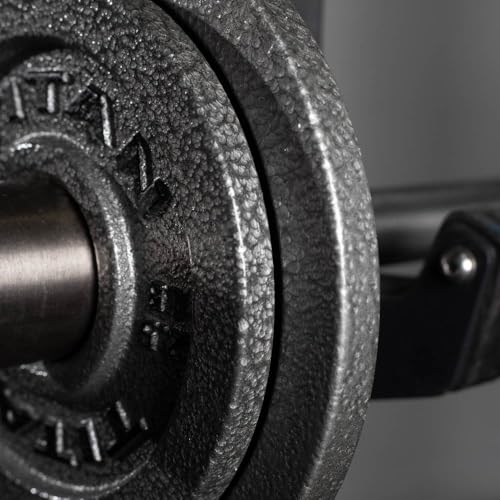 Titan Fitnes Cast Iron Olympic Plates, Classic Weight Plate Design, Hammer Finish - size: 2.5 LB Pair