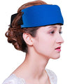 Headache Ice Pack Wrap with Strap, Reusable Gel Ice Pack for Injuries, Hot Cold Pack for Head Neck Knee Arms, 2 Flexible Gel Pack for Headache Relief, Migraine, Fever, Joint Pain, Muscle Soreness - style: 4.3" x 9.8" 2 packs+wrap