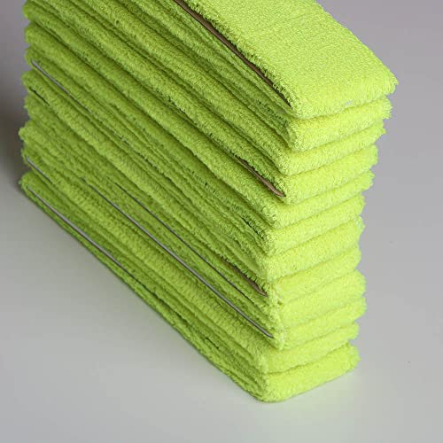 Cotton Sweatband Headbands,Pack of 12,Elastic Stretchy Sport Terry Cloth Sweat Bands,Yoga Workout Fitness Exercise Basketball Headband - color: 12pcs x yellow cotton sweatband headbands