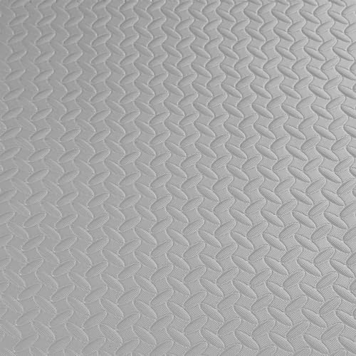 BalanceFrom 1" Extra Thick Puzzle Exercise Mat with EVA Foam Interlocking Tiles for MMA, Exercise, Gymnastics and Home Gym Protective Flooring, 72 Square Feet (Gray) | Tiles for Home Gym, Mat for Home Workout Equipment, Floor Padding for Kids, Gray, 24 in