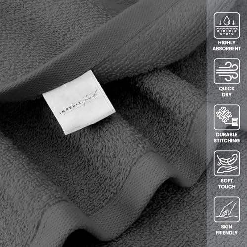 50 PK Saloon Towel Dark Grey - color: Dark Grey, size: Hand Towel Pack of 50 (16 x 26 inches)