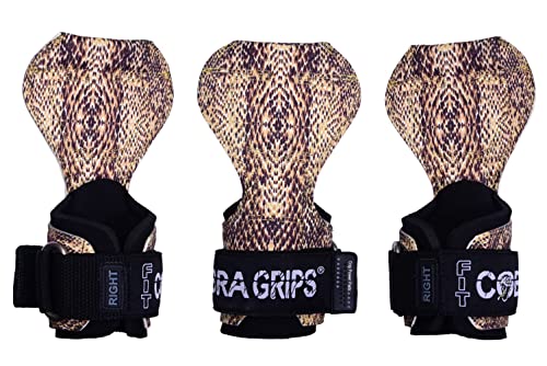 Cobra Grips Weight Lifting Gloves with Adjustable Neoprene Padded Wrist Wraps - Heavy Duty Alternative to Power Lifting Hooks for Deadlifts - color: FIT GL Sub Leather, size: 4.25 - 7.0"
