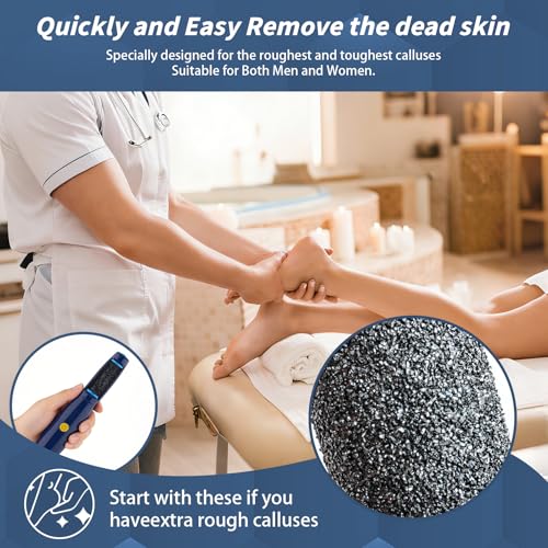 8 pcs Replacement Roller Compatible with Dr. Scholl's Callus Remover Electronic Foot File-Extra Coarse,Perfect for Travel,for Women&Men