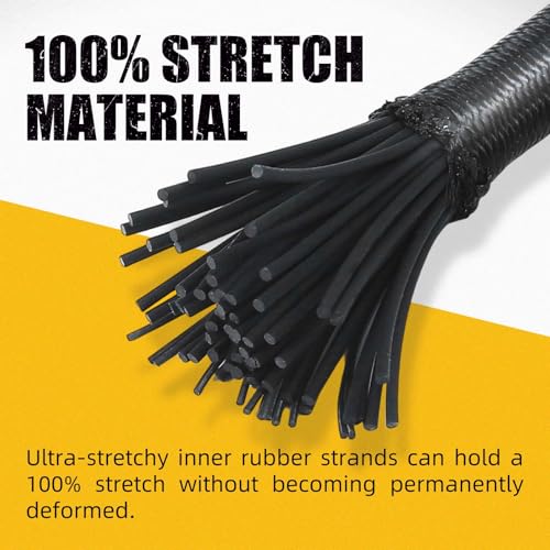 Marine Grade Bungee Cords Heavy Duty Outdoor - Bungee Cord Roll - 100% Stretch Elastic Cord and Absorbent Bungee Shock Cord for Kayak Deck, Camping, Crafting (1/4" x 100ft) - size: 1/4" x 100ft