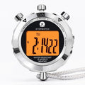 Stopwatch Timer, Digital Stop Watch with 0.01second & 0.001second Timing, Metal 10/100/400 Laps Memory, Rolilink Large dispaly Alarm Clock for Coach Sports Running Marathon - color: 2 Lap With Backlight-metal