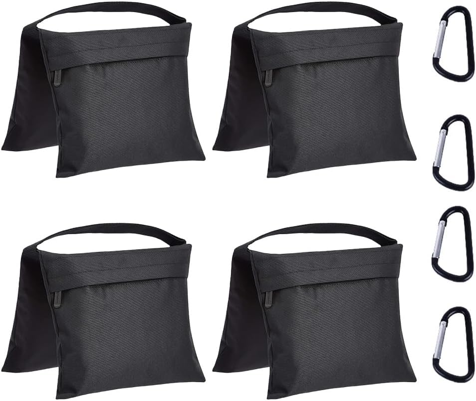 Amazon Basics Photographic Empty Sandbag for Light Stands, Black (Pack of 40) - size: Pack of 40