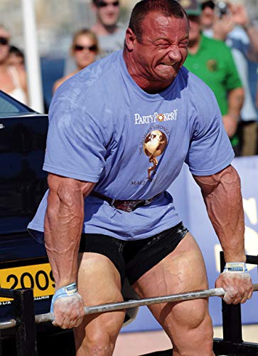 IronMind Strong-Enough Lifting Straps, Blue, Pair | The professional strongman staple: nylon lifting straps for deadlifts, rows, clean pulls