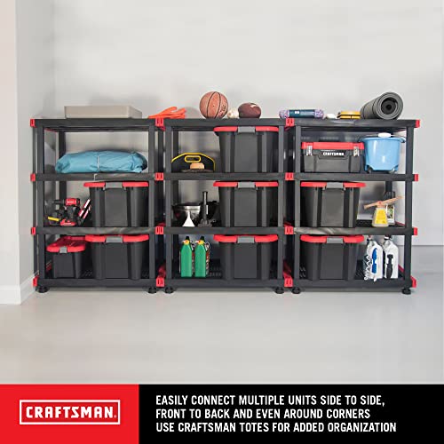 CX Craftsman 4-Tier Highly Durable Storage Rack, 4 Shleves That Support up to 200lbs/shelf, Organization and Storage, Weather-Resistant Design, Easy Assembly, American Made (55H x 40W x 24D) - style: 4-Tier