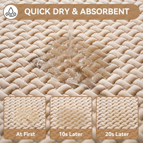 YDKGL Bathroom Rugs Non Slip, Super Absorbent Quick Dry Bath Mats for Bathroom, Foam Weave Texture Thin Bath Rugs Washable with Rubber Backing Fit Under Door Outside Shower,16" x 24“ - color: Brown, size: 16" X 24“