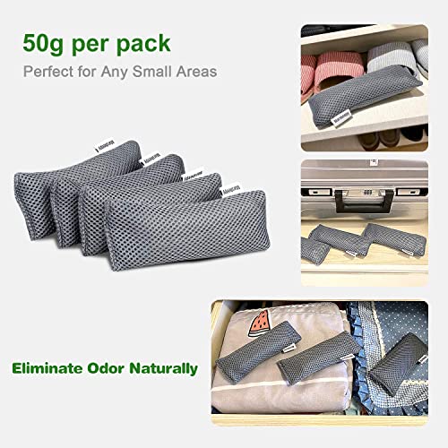 Marsheepy 6 Pack Shoe Odor Eliminator Bags, Boxing Glove Deodorizer, Absorbs Stink and Moisture, Grey Stick Odor Absorbers for Shoes, Gloves, and Sports Gear - color: Grey 6 Pack