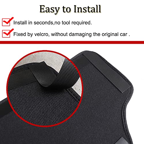 XITER 2Pcs Leather Seat Back Kick Protectors Auto Kick Mats for Toyota RAV4 2019 2020 2021 2022 2023 2024 2025 Accessories(Black)