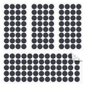Jayen 160 Pcs Non Slip Self-Adhesive Silicone Cuttable Furniture Pads, Anti-Sliding Anti-Scratch Rubber Floor Protectors for Any Furniture and Appliances - Black (Matte) - size: Black