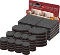 Yelanon Non Slip Furniture Pads -56 pcs（1+2）” Furniture Grippers, Non Skid Furniture Legs,Self Adhesive Rubber Furniture Feet, Anti Slide Furniture Hardwood Floor Protector for Keep Couch Stoppers - size: 56pcs 1"+2"+2" Round & Square