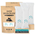 NonScents Shoe Deodorizer 2-Pack (4 Count) - Odor Eliminator, Air Freshener, Smell Absorber, Scent Remover for Shoes, Gym Bags, Soccer Cleats, Closets, Pet Area, Reusable - Shoe Deodorant - size: 1 Count (Pack of 4)