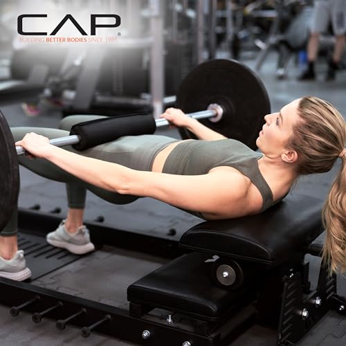 Cap Barbell Squat & Workout Bar Pad – Cushioned Neck & Shoulder Support for Standard & Olympic Bars