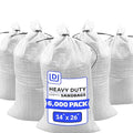 DURASACK Heavy Duty Sandbags with Ties, 14x26, Empty, White, 6000 Count | Woven Polypropylene Sandbags for Flood Control with 1600 Hours of UV Protection, 50 lbs Capacity - color: White, size: 6,000 Sandbags