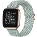 Maledan Elastic Bands Compatible with Fitbit Versa 2/SE/Lite for Women Men, Smartwatch Soft Braided Bracelet Replacement Band Accessory, Green - color: Light Green