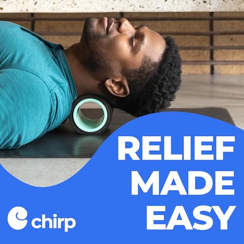 Chirp Wheel+ Foam Roller, Back & Neck Pain Relief, Mint 4-Inch | Focus Neck and Back Roller, Foam Roller for Tension Headaches, Trigger Point and Pressure Point Massage, 4 Inch - size: 4" - Focus