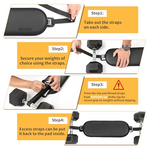 Hip Thrust Belt, Dumbbell Hip Thrust Belt for Kettlebells or Grip Plates, Thicker Slip-Resistant Leather Glute Bridge Pad Machine for Booty Workout of Home Gym