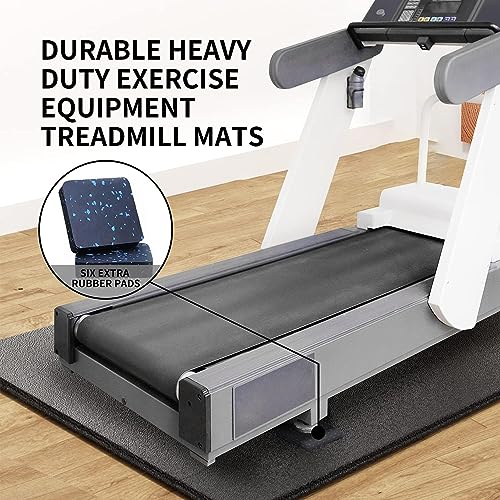 PROIRON Heavy Duty Exercise Equipment Mat, Treadmill Mat - 45"x32", 48"x24", 78"x36" - Floor Protector for Home Gym, Exercise Bike, Weight Bench, Rowing Machine, Cross Trainer - size: 78"x36"
