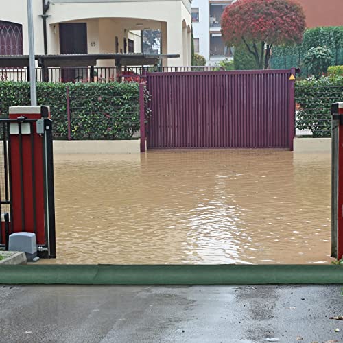 10 Pcs Water Barrier 5 ft x 6.5 Inch Flood Barriers for Home Reusable Absorbent Flooding Prevention Barriers Sandless Sandbags for Home Door Garage Basement