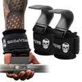 Gymreapers Weight Lifting Hooks (Pair), Heavy Duty Power Wrist Straps Hand Grip Support For Deadlifts, Pull Ups, Shrugs - Gym Gloves For Men and Women - color: Gray